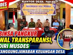 Babinsa Pangkur Kawal Transparansi, Hadiri Musdes Pertanggungjawaban Keuangan Desa