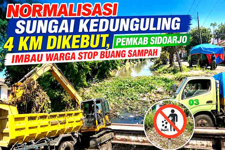 Normalisasi Sungai Kedunguling Sidoarjo