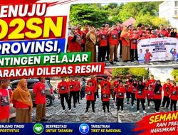 Kadis Pendidikan Tarakan Lepas Atlet O2SN, Bidik Lolos ke Tingkat Nasional