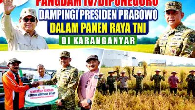 Panen Raya TNI di Karanganyar