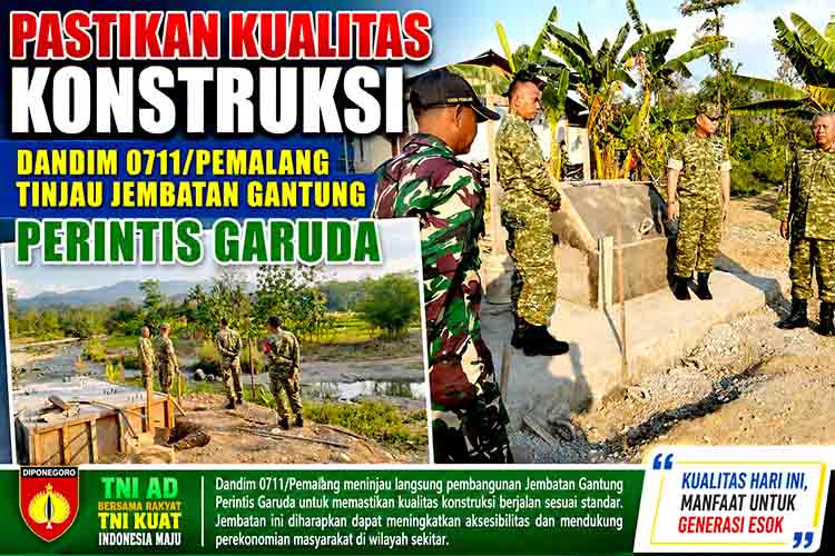 Pastikan kualitas konstruksi jembatan gantung