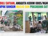 Peduli Satuan, Anggota Kodim 0805/Ngawi Kompak Bangun Masjid dan Prasarana Satuan