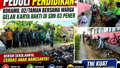 Peduli pendidikan di SDN 03 Pener