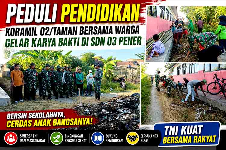 Peduli pendidikan di SDN 03 Pener