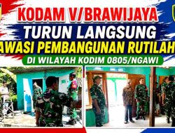 Pastikan Tepat Sasaran, Tim Waslakgiat Kodam V/Brawijaya Tinjau Proyek Rutilahu di Ngawi