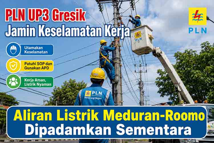 Pemberitahuan keselamatan kerja PLN Gresik