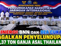 Sinergi BNN dan Bea Cukai Gagalkan Penyelundupan 3,37 Ton Ganja Asal Thailand