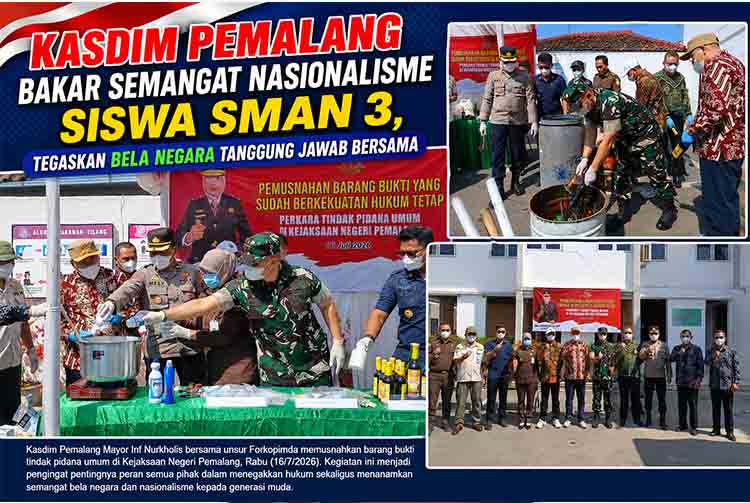 Pemusnahan barang bukti di Pemalang