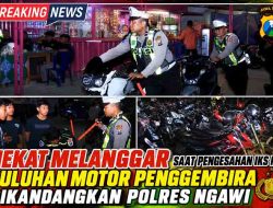 Nekat Melanggar saat Pengesahan IKS PI, Puluhan Motor Penggembira Dikandangkan Polres Ngawi