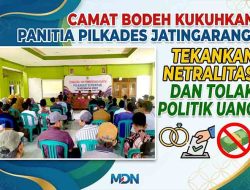 Camat Bodeh Kukuhkan Panitia Pilkades Jatingarang: Tekankan Netralitas dan Tolak Politik Uang