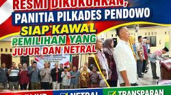 Pengukuhan panitia Pilkades Pendowo