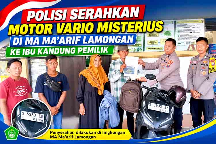 Penyerahan motor Vario di Lamongan