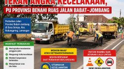 Tekan Angka Kecelakaan, PU Provinsi Benahi Ruas Jalan Babat–Jombang