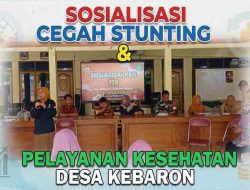 Perkuat Ketahanan Generasi, Babinsa Koramil Tulangan Kawal Serius Rembuk Stunting di Kebaron