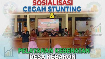 Perkuat Ketahanan Generasi, Babinsa Koramil Tulangan Kawal Serius Rembuk Stunting di Kebaron