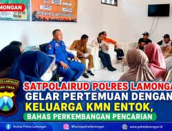 Satpolairud Polres Lamongan Gelar Pertemuan dengan Keluarga KMN Entok, Bahas Perkembangan Pencarian