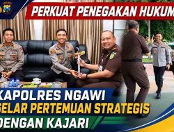 Perkuat Penegakan Hukum, Kapolres Ngawi Gelar Pertemuan Strategis dengan Kajari