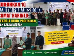 Kukuhkan Panitia Pilkades Bodeh, Camat Harinto Tegaskan Panitia Wajib Netral dan Tak ‘Bermain Dua Kaki’