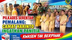 Resmi Dikukuhkan, Panitia Pilkades Kwasen Pemalang Diminta Jaga Netralitas