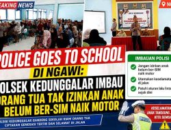 Police Goes to School di Ngawi: Polsek Kedunggalar Imbau Orang Tua Tak Izinkan Anak Belum Ber-SIM Naik Motor