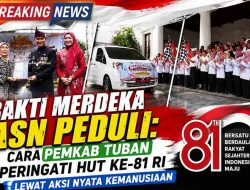 Instruksikan Sistem Door to Door, Mas Lindra Minta ASN Tuban Turun Langsung Antar Bantuan ke Warga