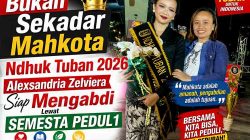 Bukan Sekadar Mahkota, Ndhuk Tuban 2026 Alexsandria Zelviera Siap Mengabdi Lewat SEMESTA PEDUL1