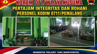 Poster acara militer Kodim 0711 Pemalang