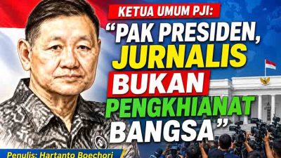 Poster media Pak Presiden, Jurnalis Bukan Pengkhianat