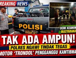 Tak Ada Ampun! Polres Ngawi Tindak Tegas Motor ‘Trondol’ Pengganggu Kamtibmas