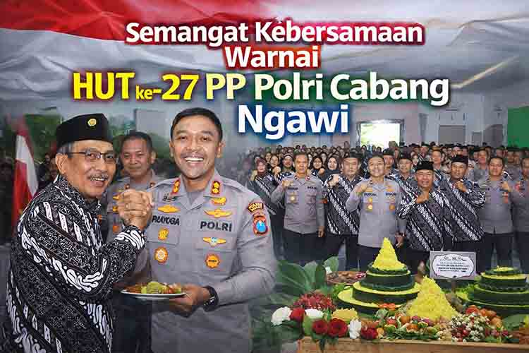 Semangat Kebersamaan Warnai HUT ke 27 PP Polri Cabang Ngawi