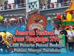 Semarak Festival Iraw Tengkayu XV: 4.419 Peserta Pawai Budaya Pukau Warga Tarakan