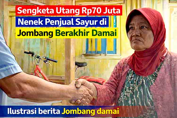 Sengketa Utang Rp70 Juta Nenek Penjual Sayur di Jombang Berakhir Damai