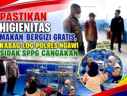 Dukung Program Prioritas, Pawas Polres Ngawi Cek Kelayakan Dapur SPPG di Kasreman