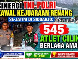 Sinergi TNI-Polri Kawal Kejuaraan Renang Se-Jatim di Sidoarjo: 545 Atlet Cilik Berlaga Aman
