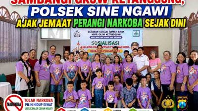 Sosialisasi anti narkoba di gereja