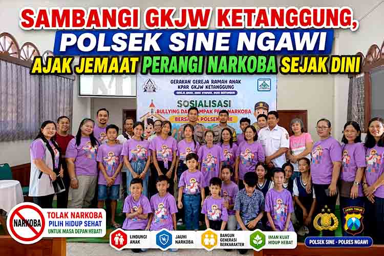 Sosialisasi anti narkoba di gereja