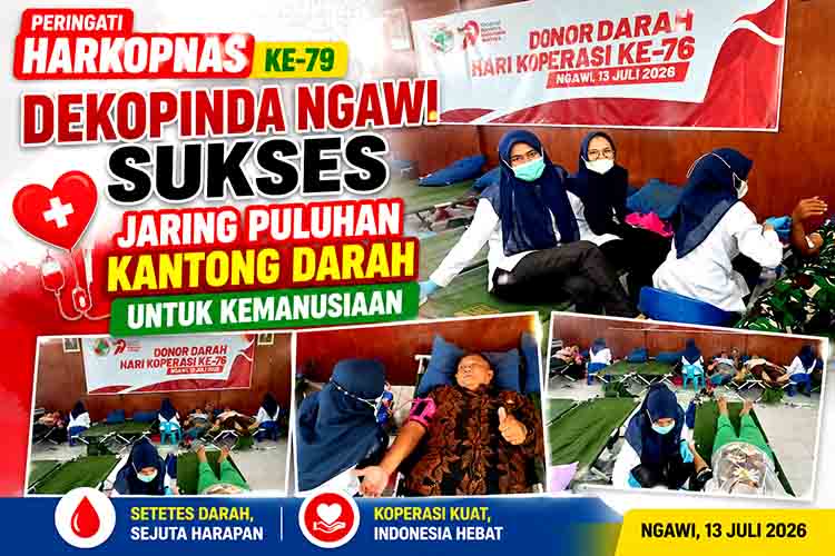 Sukses donor darah Harkopnas