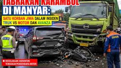 Tabrakan beruntun di Manyar