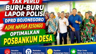 Tak Perlu Buru-Buru Lapor Polisi, DPRD Bojonegoro Ajak Warga Kesongo Optimalkan Posbankum Desa