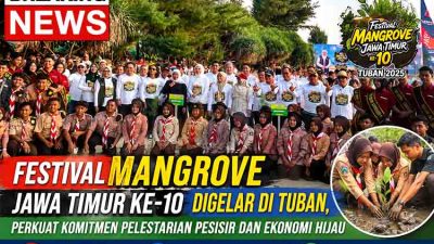 Terima Penghargaan dari Gubernur Khofifah, Mas Lindra Ajak Generasi Muda Tuban Jaga Ekosistem Pesisir