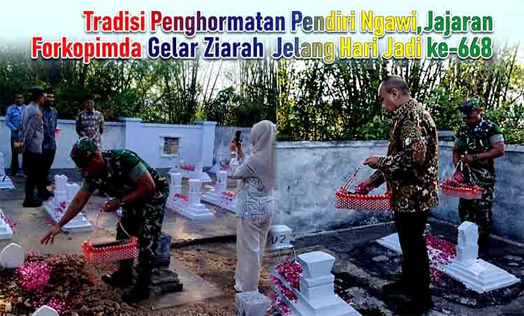 Tradisi Penghormatan Pendiri Ngawi, Jajaran Forkopimda Gelar Ziarah Jelang Hari Jadi ke