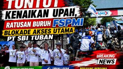 Tuntut kenaikan upah dan blokade