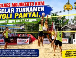 Polres Mojokerto Kota Gelar Turnamen Voli Pantai, Jaring Bibit Atlet Nasional