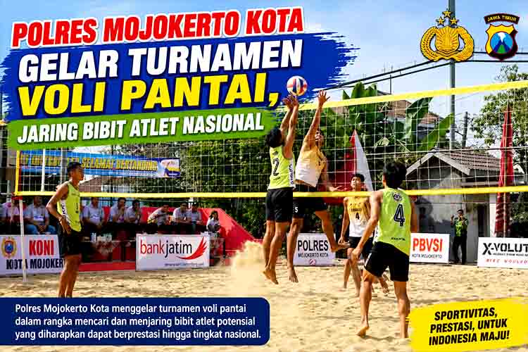 Turnamen voli pantai Mojokerto