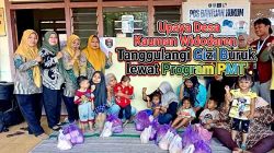 Tekan Angka Stunting, Pemdes Kauman Salurkan Makanan Tambahan bagi Balita