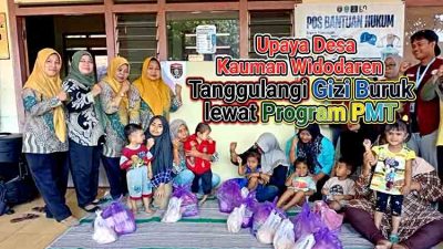 Tekan Angka Stunting, Pemdes Kauman Salurkan Makanan Tambahan bagi Balita
