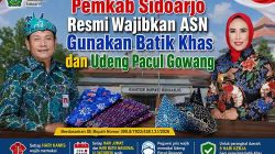 Perkuat Budaya Lokal, Pemkab Sidoarjo Wajibkan ASN Pakai Batik Khas dan Udeng Pacul Gowang