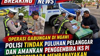 Operasi gabungan polisi di Ngawi