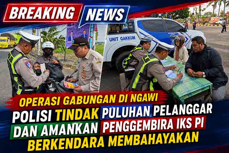 Operasi gabungan polisi di Ngawi