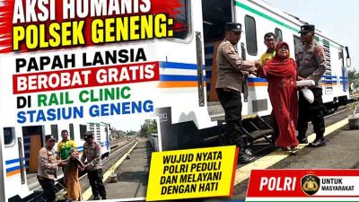 Aksi Humanis Polisi di Rail Clinic